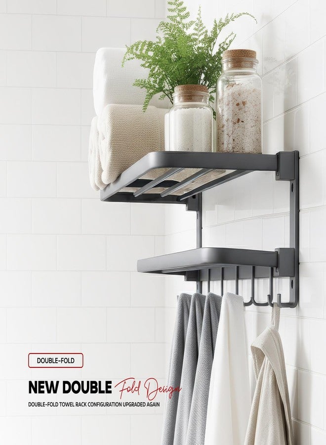 MIORAH MIORAH Towel Rack in Bathroom Hangers for Clothes| Best Towel Holder in Bathroom and Organiser (Grey) - Image 3
